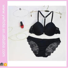 Sexy Push up Lace Front Closure Bra and Panties Set